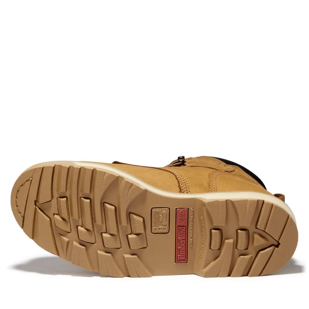 Botas de Trabajo Timberland Hombre Pro® Pit Boss 6\" Steel Toe Marrones - Chile NTJ-189502
